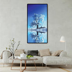 Snow Tree Reflection - Full Drill Round Drill - 45x85cm