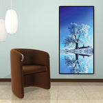 Snow Tree Reflection - Full Drill Round Drill - 45x85cm