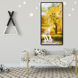 River and Tree - Full Drill Round Drill Painting - 85x45cm