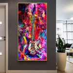 Guitar - Full Drill Round Drill - 45x85cm