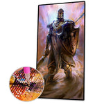 Cartoon Warrior - Full Drill Round Drill - 45x85cm