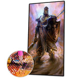 Cartoon Warrior - Full Drill Round Drill - 45x85cm
