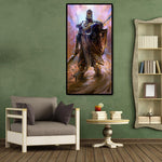 Cartoon Warrior - Full Drill Round Drill - 45x85cm