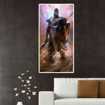 Cartoon Warrior - Full Drill Round Drill - 45x85cm