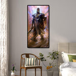 Cartoon Warrior - Full Drill Round Drill - 45x85cm