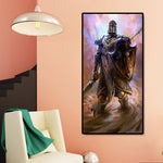 Cartoon Warrior - Full Drill Round Drill - 45x85cm