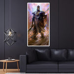 Cartoon Warrior - Full Drill Round Drill - 45x85cm
