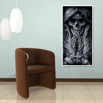Skeleton Pray - Full Drill Round Drill - 45x85cm