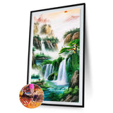 Landscape - Full Drill Round Drill - 45x85cm