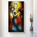 Girl - Full Drill Round Drill - 45x85cm