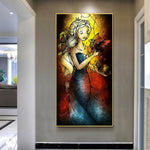 Girl - Full Drill Round Drill - 45x85cm