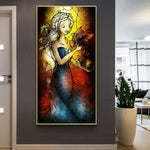 Girl - Full Drill Round Drill - 45x85cm