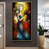 Girl - Full Drill Round Drill - 45x85cm