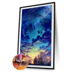 Sky - Full Drill Round Drill - 45x85cm