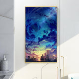 Sky - Full Drill Round Drill - 45x85cm