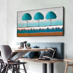 Three Trees - Full Drill Round Drill - 100x50cm