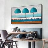 Three Trees - Full Drill Round Drill - 100x50cm