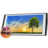 Tree with Sunrise - Full Drill Round Drill - 80x30cm