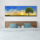 Tree with Sunrise - Full Drill Round Drill - 80x30cm