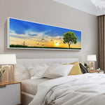 Tree with Sunrise - Full Drill Round Drill - 80x30cm