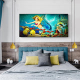 Mermaid - Full Drill Round Drill - 100x50cm