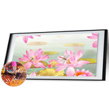 Lotus Flower - Full Drill Round Drill - 80x30cm