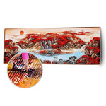 Mountain Scenery - Full Drill Round Drill - 80x30cm