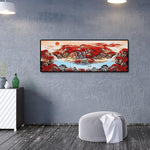 Mountain Scenery - Full Drill Round Drill - 80x30cm