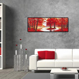 Red Tree - Full Drill Round Drill - 80x30cm