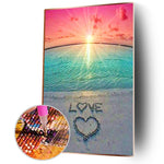 Love by the Sea - Full Drill Round Drill - 40x60cm