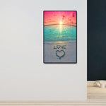 Love by the Sea - Full Drill Round Drill - 40x60cm