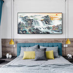 Sunrise View - Full Drill Round Drill - 100x50cm