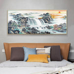 Sunrise View - Full Drill Round Drill - 100x50cm
