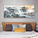 Sunrise View - Full Drill Round Drill - 100x50cm