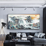 Sunrise View - Full Drill Round Drill - 100x50cm