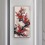 Bird on Branch - Full Drill Round Drill - 40x90cm
