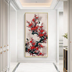 Bird on Branch - Full Drill Round Drill - 40x90cm