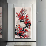 Bird on Branch - Full Drill Round Drill - 40x90cm