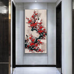 Bird on Branch - Full Drill Round Drill - 40x90cm