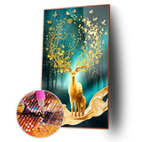 Lucky Deer - Full Drill Round Drill - 45x85cm
