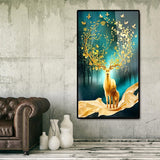 Lucky Deer - Full Drill Round Drill - 45x85cm