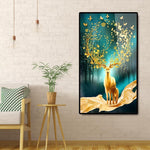 Lucky Deer - Full Drill Round Drill - 45x85cm
