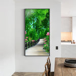 Green Forest - Full Drill Round Drill - 45x85cm