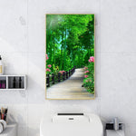 Green Forest - Full Drill Round Drill - 45x85cm