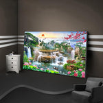 Waterfall Garden  - Full Drill Round Drill - 100x40cm