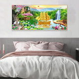 Waterfall Garden  - Full Drill Round Drill - 100x40cm
