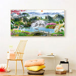 Waterfall Garden  - Full Drill Round Drill - 100x40cm