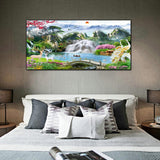 Waterfall Garden  - Full Drill Round Drill - 100x40cm