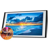 Sunrise at Sea - Full Drill Round Drill - 100x40cm