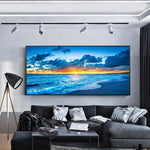Sunrise at Sea - Full Drill Round Drill - 100x40cm